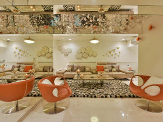 site at worli (mumbai), Mybeautifulife Mybeautifulife モダンデザインの リビング