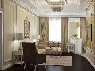 Московская квартира неоклассика, designprofile designprofile Living room