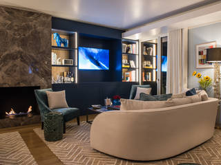 New Luxury Apartment in Lisbon architecture and Interior Design. Inêz Fino Interiors, LDA 모던스타일 거실