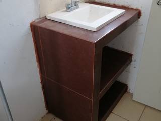 REALIZACION DE MUEBLES PARA BAÑO, Cads arquitectos Cads arquitectos Modern Bathroom Concrete