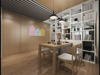 高雄吳公館, 立騰空間設計 立騰空間設計 Scandinavian style dining room