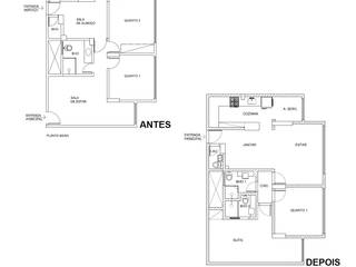 Reforma de apartamento - Ingá 2 - Niterói RJ, Ana Cris Alvarez Arquitetura Ana Cris Alvarez Arquitetura