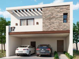 Palo Blanco Residencial, VillaSi Construcciones VillaSi Construcciones 미니멀리스트 주택