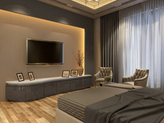 Konut Projeleri, KRY Design KRY Design Phòng ngủ phong cách tối giản