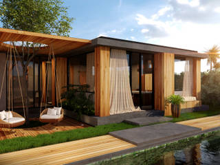 RENDERS - CUBICA RESIDENCE CLUB , Renders Varinia Vilchis Renders Varinia Vilchis Chalets & maisons en bois Bois Effet bois