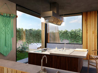 RENDERS - CUBICA RESIDENCE CLUB , Renders Varinia Vilchis Renders Varinia Vilchis Dapur Modern Marmer