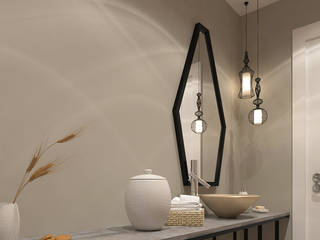 Güney Afrika'da Bir Villa Projesi, Kalya İç Mimarlık \ Kalya Interıor Desıgn Kalya İç Mimarlık \ Kalya Interıor Desıgn Modern bathroom Wood Black