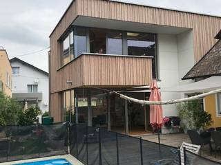 Holz-Aluminium Verglasung für Anbau, Schmidinger Wintergärten, Fenster & Verglasungen Schmidinger Wintergärten, Fenster & Verglasungen Anexos de estilo moderno Madera Acabado en madera