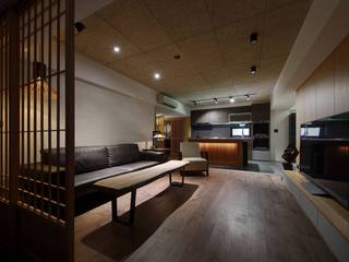 台北30坪老屋翻新變身日式風格住宅, 直方設計有限公司 直方設計有限公司 Living room