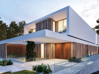 Moradia na Quinta do Peru um projeto com qualidade ambiental, Traçado Regulador. Lda Traçado Regulador. Lda Casas modernas Madeira Branco