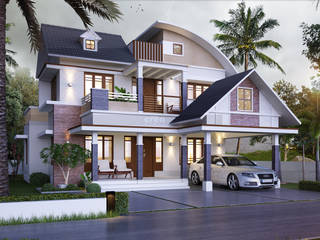 Architects In Cochin, Creo Homes Pvt Ltd Creo Homes Pvt Ltd Casas de estilo asiático