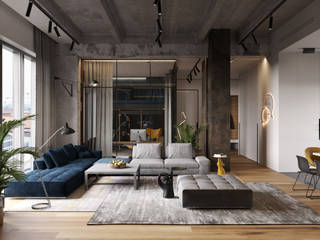 Ok loft, Cartelle Design Cartelle Design Salas de estilo industrial