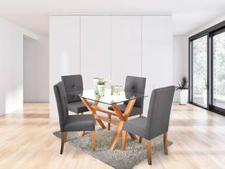 COMEDORES, Muebles Juventud Muebles Juventud Dining room لکڑی Wood effect