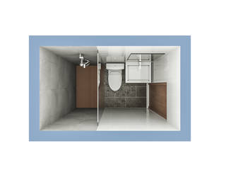 KR BATHROOM, Kolletra Visual Studio Kolletra Visual Studio Kamar Mandi Minimalis Batu Bata White