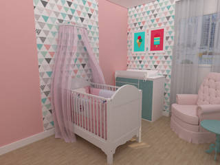 Quarto de Bebê, Designer de Interiores - Gabriela Soares Designer de Interiores - Gabriela Soares 嬰兒房