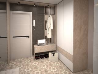 Квартира для мудрой пары_коридор, Tafeta студия дизайна Tafeta студия дизайна 走廊 & 玄關
