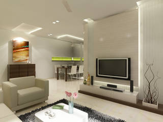 Oberoi Splendor, RK Design Studio RK Design Studio Salones minimalistas