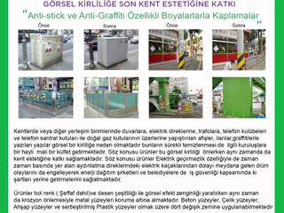 Anti Graffiti temziliyiciler., Sindolin Dizayn Sindolin Dizayn Commercial spaces Iron/Steel