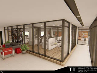 Ofis Projemiz, TT MİMARLIK TT MİMARLIK Рабочий кабинет в стиле модерн Керамика