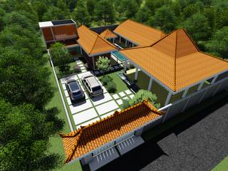 Rumah joglo, Chans Architect Chans Architect Casas tropicais