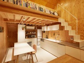 MILK CARTON HOUSE, .8 / TENHACHI .8 / TENHACHI Eclectic style kitchen Wood