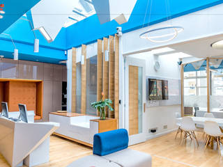 Oficinas Grupo Enobra® & Parnet and Parnet, Bogotá, Grupo enobra Grupo enobra Modern living room Wood Wood effect