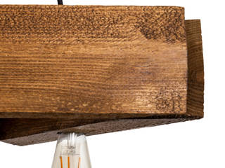 Lampa wisząca Parilla MABRILLO 011904, Mabrillo Mabrillo Salas de estilo rústico Madera Acabado en madera