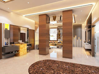 Gurugram Residential, Petals Art Decor Petals Art Decor Modern Corridor, Hallway and Staircase