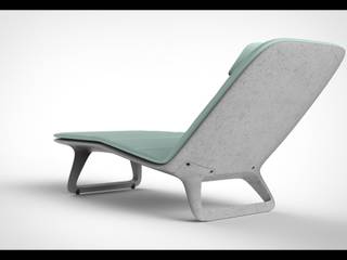 Chaiselongue, Liege aus Beton, DOMANI INTERIOR. Möbel. Art. aus Freiburg DOMANI INTERIOR. Möbel. Art. aus Freiburg 에클레틱 스파 콘크리트