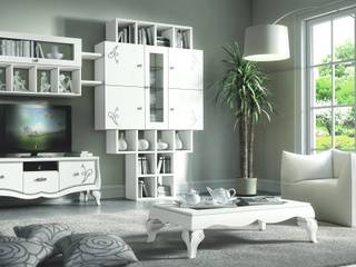 Idee per Pareti Attrezzate Moderne, Classiche e Contemporanee, Idea Stile Idea Stile Ruang Keluarga Modern