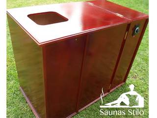 Sauna Individual Cabeza Por Fuera, Saunas Stilo Fabricantes Saunas Stilo Fabricantes Spa Madera Acabado en madera