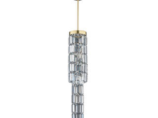 Exclusive crystal pendant ceiling light with Swarovski crystals , Luxury Chandelier LTD Luxury Chandelier LTD Nowoczesny korytarz, przedpokój i schody Miedź/Brąz/Mosiądz