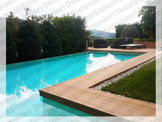 Havuz Kenarı l Bahçe l Balkon l Teras , Deck Sistemleri Deck Sistemleri Modern Pool Wood-Plastic Composite Wood effect