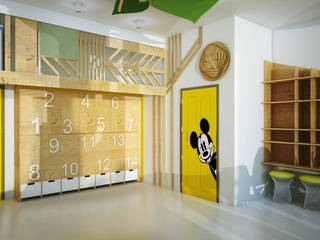 Детская комната в спортивном комплексе, CorLeoness CorLeoness Modern nursery/kids room
