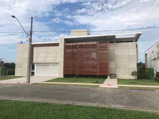 Casa Moderna - Alphaville Jacuhy, ARUS Associados Ltda. ARUS Associados Ltda. Rumah tinggal Besi/Baja