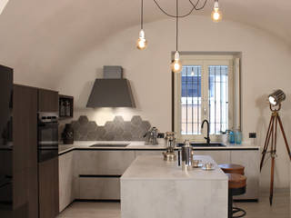 Bristol – Cucina, viemme61 viemme61 Industrial style kitchen Concrete
