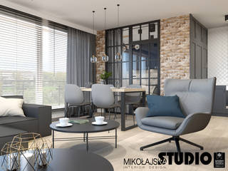 Mieszkanie przy Ślusarskiej, MIKOŁAJSKAstudio MIKOŁAJSKAstudio Modern Living Room