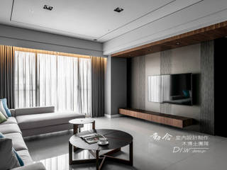 海宴, 木博士團隊/動念室內設計制作 木博士團隊/動念室內設計制作 Modern living room