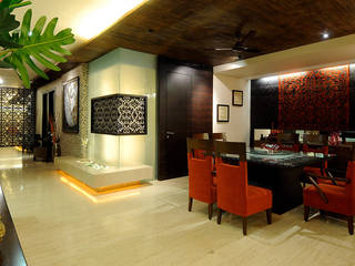 Living Room in Mumbai, JAY ENTERPRISES - Residental, Commercial & Hospitality Interior Designers JAY ENTERPRISES - Residental, Commercial & Hospitality Interior Designers Modern living room Wood Wood effect