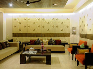 Living Room in Mumbai, JAY ENTERPRISES - Residental, Commercial & Hospitality Interior Designers JAY ENTERPRISES - Residental, Commercial & Hospitality Interior Designers 모던스타일 거실 철근 콘크리트