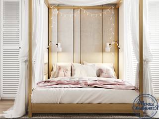 Спальня в очень светлых тонах, Компания архитекторов Латышевых "Мечты сбываются" Компания архитекторов Латышевых 'Мечты сбываются' Quartos minimalistas