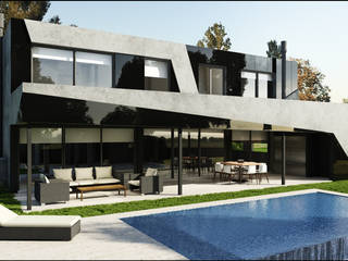 Casa Moderna Future House , Maximiliano Lago Arquitectura - Estudio Azteca Maximiliano Lago Arquitectura - Estudio Azteca Maisons modernes