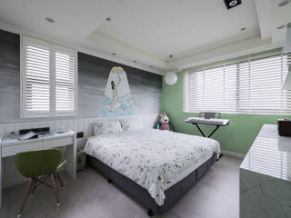 藍色大宅-少女心, 澄易設計 澄易設計 Dormitorios modernos