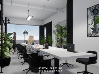 Reijn office, ORTA Visual ORTA Visual Phòng học/văn phòng phong cách tối giản