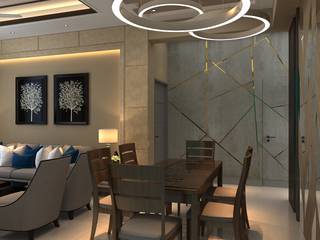 3 BHK Residential design, Manglam Decor Manglam Decor Modern Oturma Odası