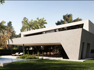 ESTILO MODERNO DE VANGUARDIA, Maximiliano Lago Arquitectura - Estudio Azteca Maximiliano Lago Arquitectura - Estudio Azteca Moderne huizen