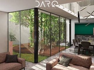 Casa ll, DARQ Arquitectura DARQ Arquitectura Living room Concrete