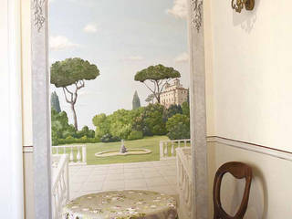 Trompe l'oeil su parete - B&B Trevispagna di Roma, Samantha Ceccobelli Samantha Ceccobelli Комерційні приміщення