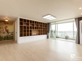 부천 상동 사랑마을 39py, 곤디자인 (GON Design) 곤디자인 (GON Design) Salas de estar modernas