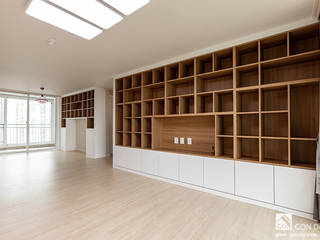 부천 상동 사랑마을 39py, 곤디자인 (GON Design) 곤디자인 (GON Design) Moderne woonkamers